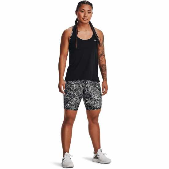 Under Armour Дамски Шорти Armour Heatgear Bike Shorts Womens AOP Black/HGrey - Дамски клинове за фитнес