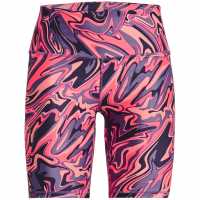 Under Armour Дамски Шорти Armour Heatgear Bike Shorts Womens Престижно розово Дамски клинове за фитнес