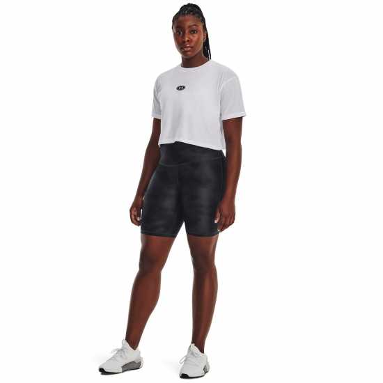 Under Armour Дамски Шорти Armour Heatgear Bike Shorts Womens Черно Дамски клинове за фитнес