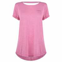 La Gear Тениска Loose T Shirt Pink Дамски тениски с яка