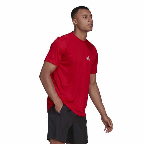 Adidas Тениска Aeroready Designed To Move Mens Performance T Shirt  Мъжки дрехи за фитнес