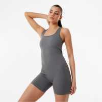 Usa Pro X Sophie Habboo Seamless Unitard Акула Сиво Дамски клинове за фитнес