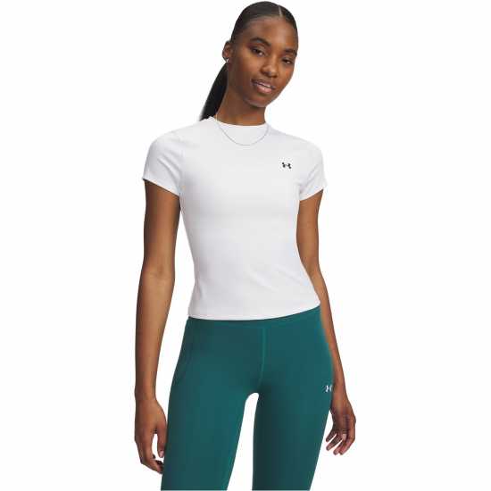 Under Armour Womens Motion Short Sleeve Performance Gym Top White Under Armour Womens Motion Short Sleeve Performance Gym Top White