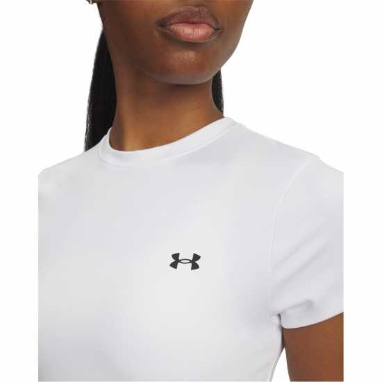 Under Armour Womens Motion Short Sleeve Performance Gym Top White Under Armour Womens Motion Short Sleeve Performance Gym Top White