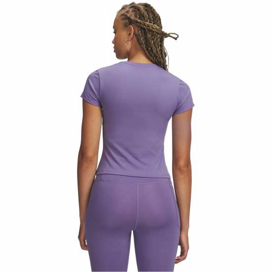Under Armour Womens Motion Short Sleeve Performance Gym Top Purple/White Under Armour Womens Motion Short Sleeve Performance Gym Top Purple/White