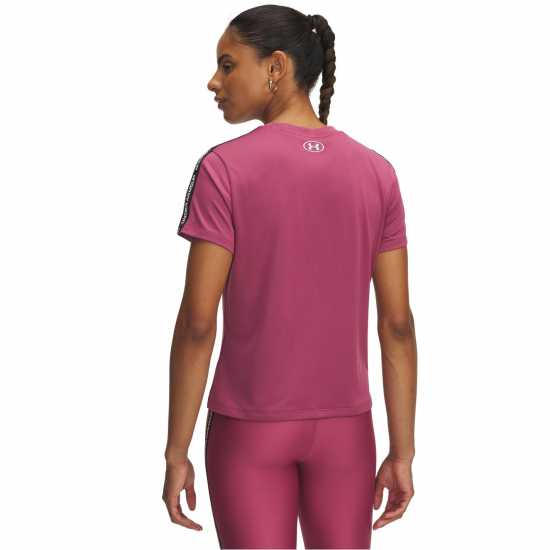 Under Armour Women's Tech Taping Short-Sleeve Performance Gym Top Фуксия Здрач Under Armour Women's Tech Taping Short-Sleeve Performance Gym Top Фуксия Здрач