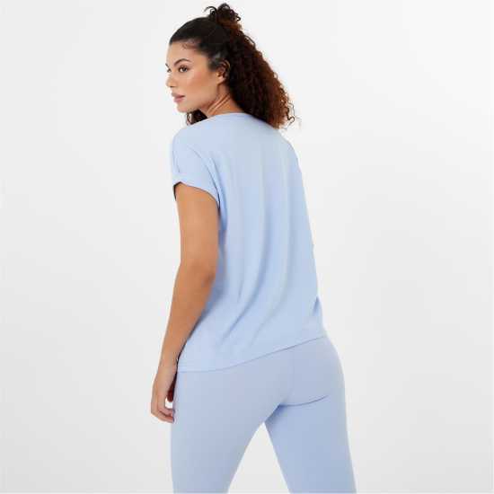 Usa Pro Short Sleeve Sports T-Shirt Womens Brunera Blue Дамски тениски с яка
