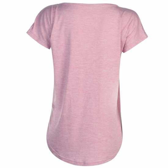 Usa Pro Short Sleeve Sports T-Shirt Womens Raspberry Дамски тениски с яка