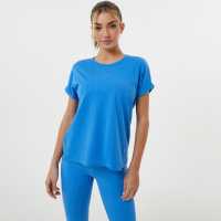 Usa Pro Short Sleeve Sports T-Shirt Womens Sonic Blue Атлетика