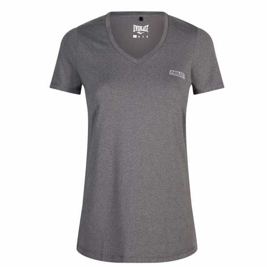 Everlast V Neck Mesh T-Shirt Womens Grey Дамски тениски и фланелки