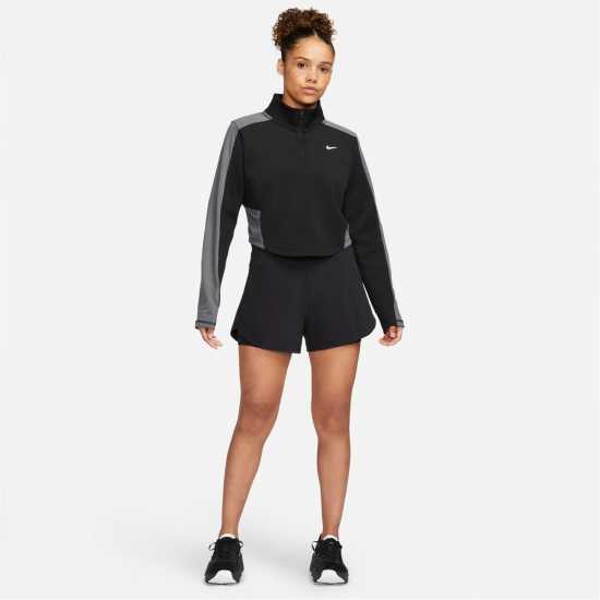 Nike Dri-Fit Bliss 2N1 Short Womens Black/Reflective Silver Дамски клинове за фитнес