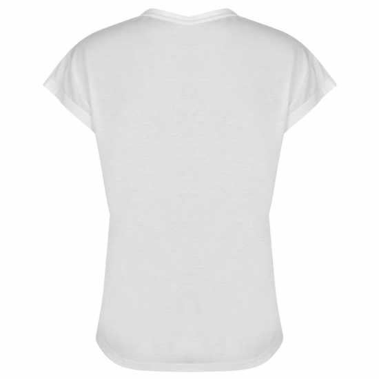 Puma Дамска Тениска Urban Sports T Shirt Ladies White/Black Дамски тениски и фланелки