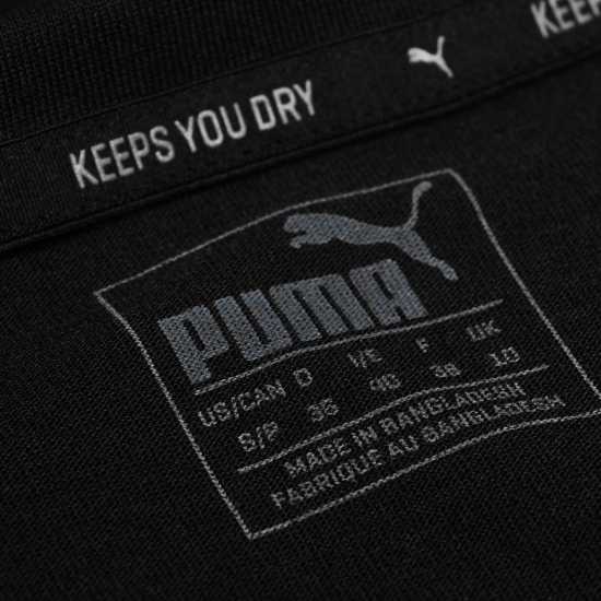 Puma Дамска Тениска Urban Sports T Shirt Ladies Black/White Дамски тениски и фланелки