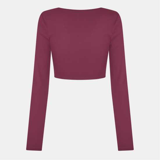 Usa Pro Wrap Front Top Womens Dark Cherry 