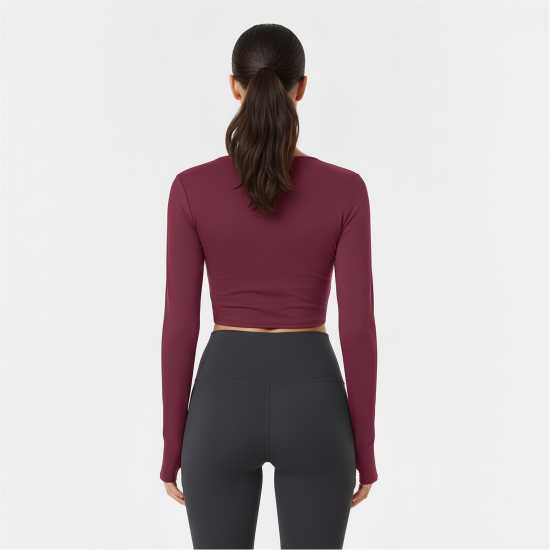 Usa Pro Wrap Front Top Womens Dark Cherry 