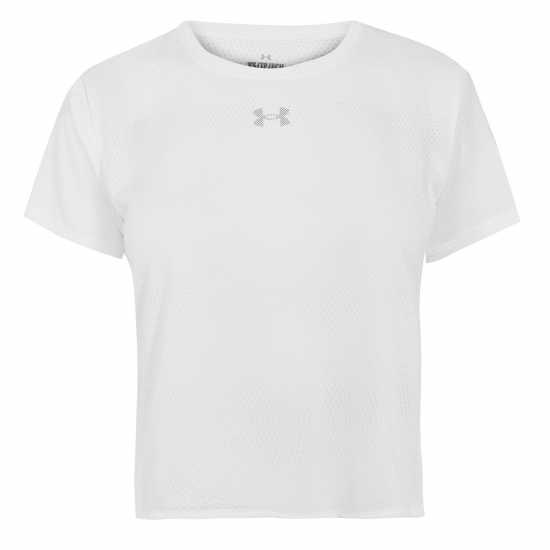 Under Armour Women's Velociti Short Sleeve Performance Gym Top White/Reflect 