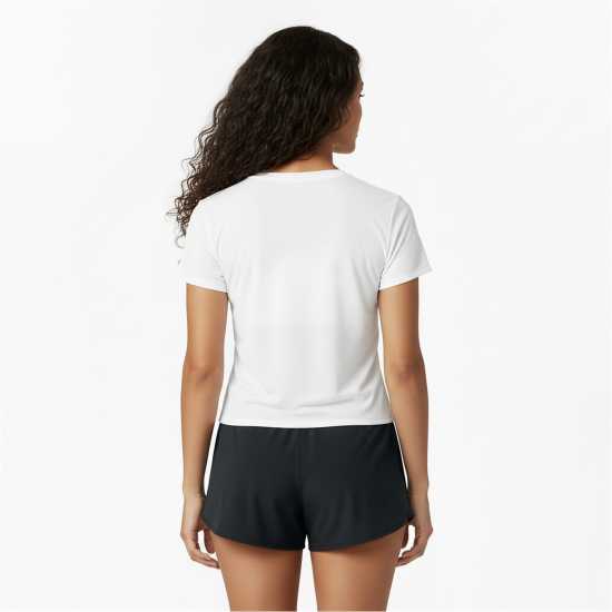 Under Armour Women's Velociti Short Sleeve Performance Gym Top White/Reflect 