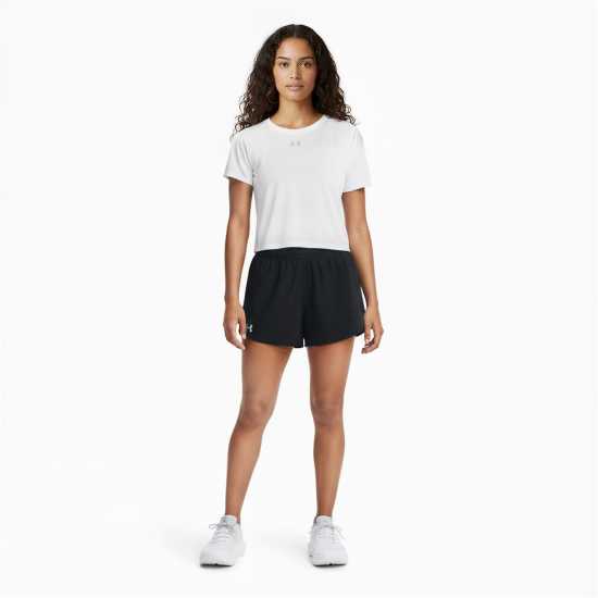 Under Armour Women's Velociti Short Sleeve Performance Gym Top White/Reflect 