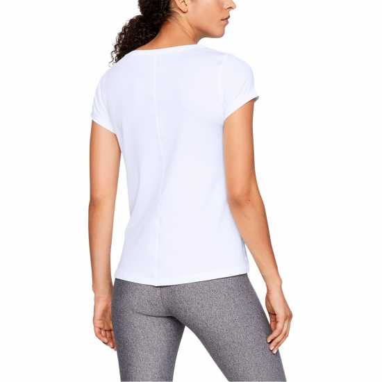 Under Armour Womens Short Sleeve Performance Tee White Атлетика