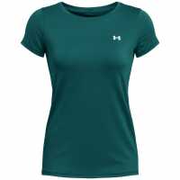 Under Armour Womens Short Sleeve Performance Tee HydroTeal/Wht Атлетика