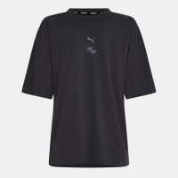 Puma Women's Hyrox Short-Sleeve Performance Gym Top Тъмно сиво 