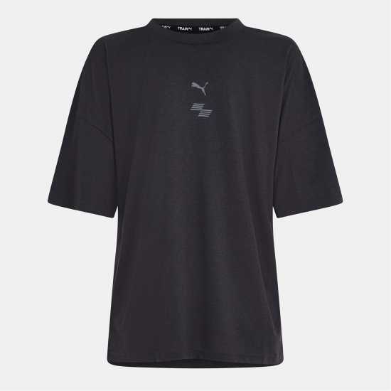 Puma Women's Hyrox Short-Sleeve Performance Gym Top Тъмно сиво 