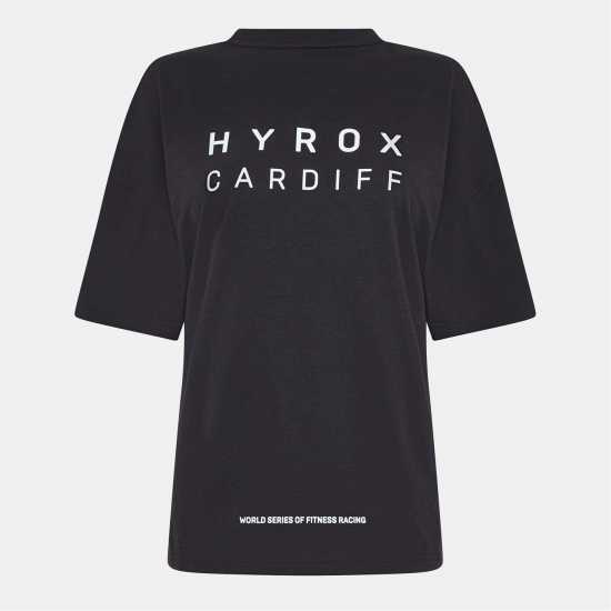 Puma Women's Hyrox Short-Sleeve Performance Gym Top Тъмно сиво 