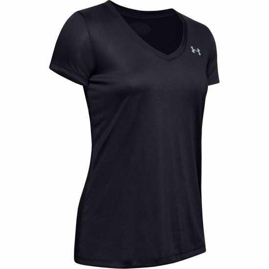Under Armour Tech™ V-Neck Short Sleeve Womens Черно 