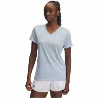 Under Armour Tech™ V-Neck Short Sleeve Womens Синьо Спокойствие 