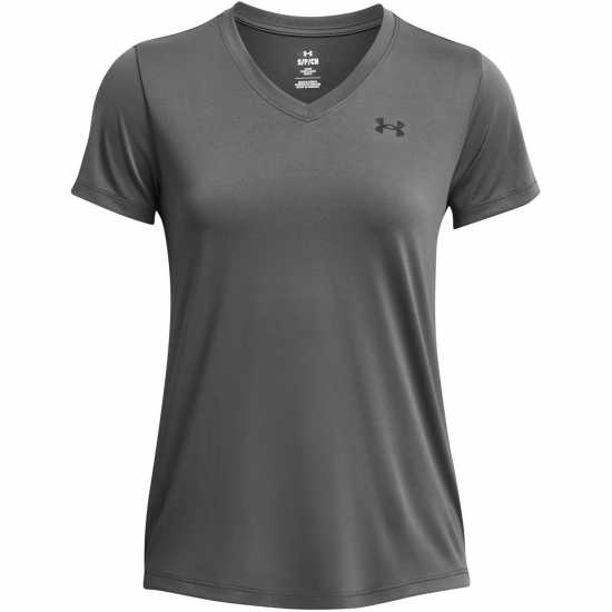Under Armour Tech™ V-Neck Short Sleeve Womens Угарно черно 