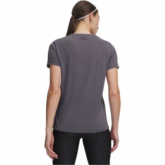 Under Armour Tech™ V-Neck Short Sleeve Womens Угарно черно 