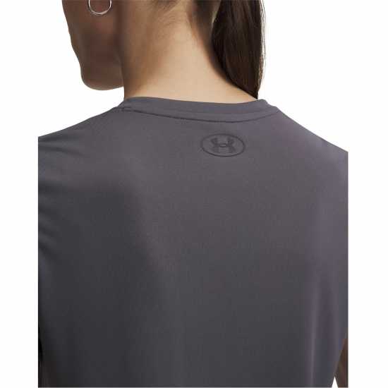Under Armour Tech™ V-Neck Short Sleeve Womens Угарно черно 