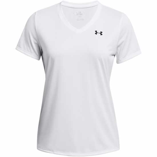 Under Armour Tech™ V-Neck Short Sleeve Womens Бяло 