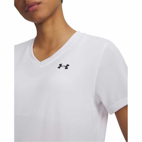 Under Armour Tech™ V-Neck Short Sleeve Womens Бяло 