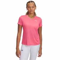 Under Armour Tech™ V-Neck Short Sleeve Womens Супер Розово 