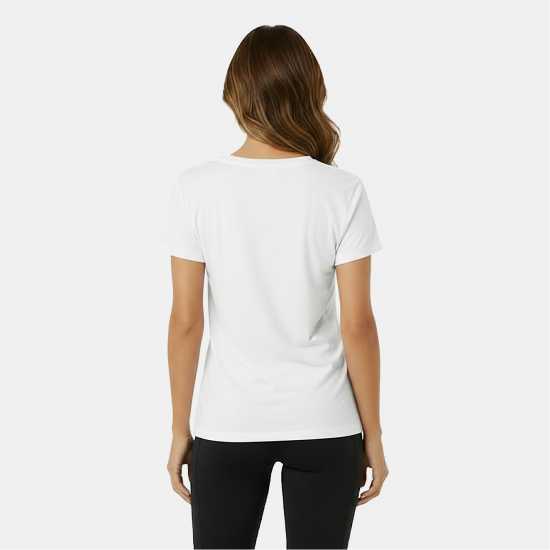 Usa Pro Tech V Tee Ladies Бяло 