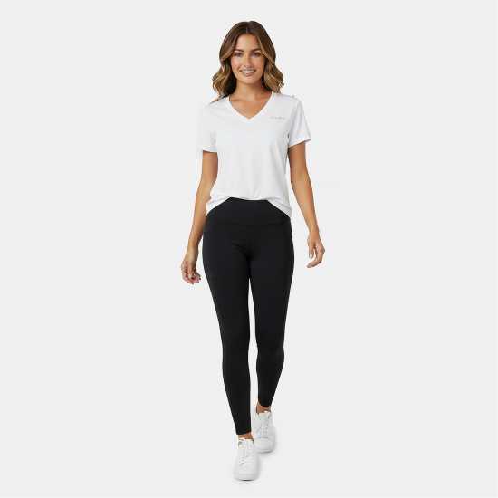 Usa Pro Tech V Tee Ladies Бяло 