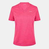 Usa Pro Tech V Tee Ladies Ярко розово 
