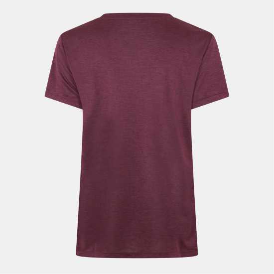 Usa Pro Tech V Tee Ladies Dark Cherry 