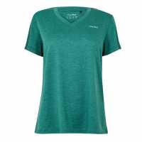 Usa Pro The  Tech V Tee Ladies Forest Green 