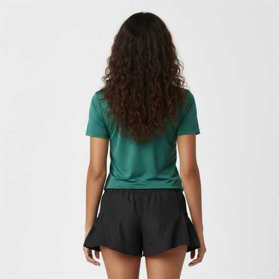 Usa Pro The  Tech V Tee Ladies Forest Green 