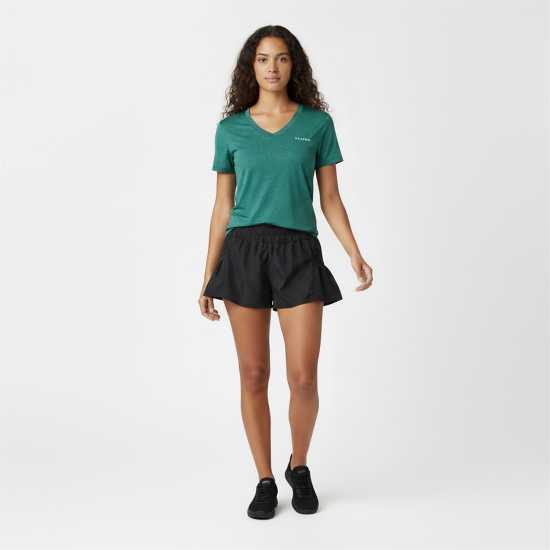 Usa Pro The  Tech V Tee Ladies Forest Green 
