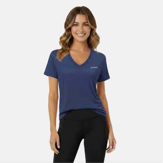 Usa Pro The  Tech V Tee Ladies Морска синьо 