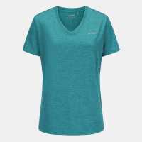 Usa Pro Tech V Tee Ladies Синьо-зелено 