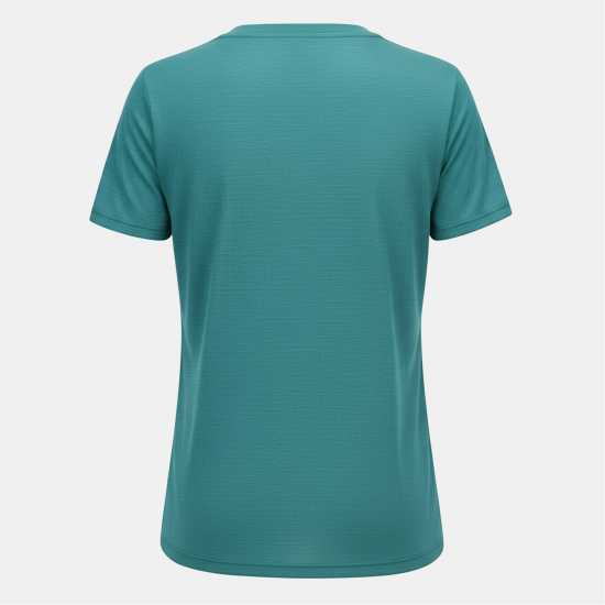 Usa Pro Tech V Tee Ladies Синьо-зелено 