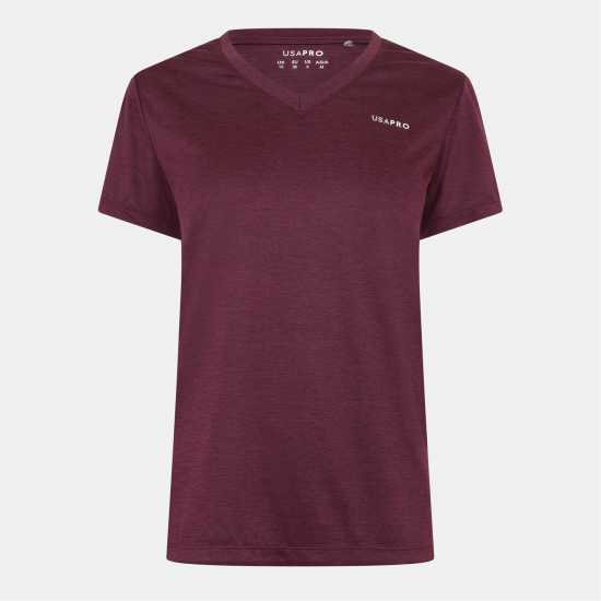 Usa Pro The  Tech V Tee Ladies Espresso 