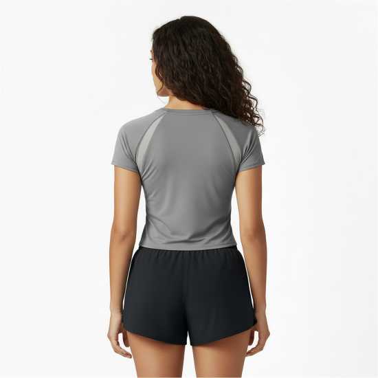 Under Armour Women's Motion Mesh Short Sleeve Performance Gym Top Green/Titanium 