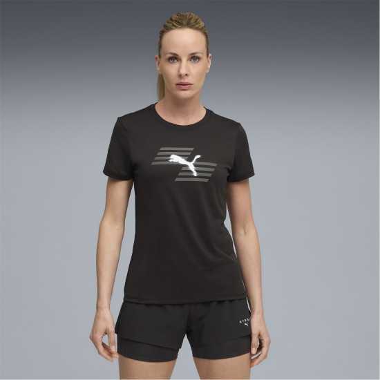 Puma Hyrox Short-Sleeve Performance Gym Top Черно Пума 