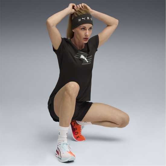 Puma Hyrox Short-Sleeve Performance Gym Top Черно Пума 