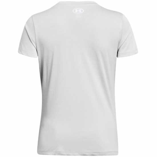 Under Armour Tech™ Twist V-Neck Short Sleeve Womens Хало Сиво 
